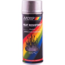 Motip Эмаль аэрозольная, термостойкая до 800⁰С, серебро, 400 мл 