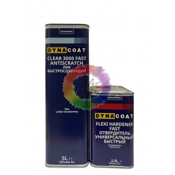  Лак акриловий безбарвний швидкий Dyna HS 3000, 5л + затв. 2,5л fast