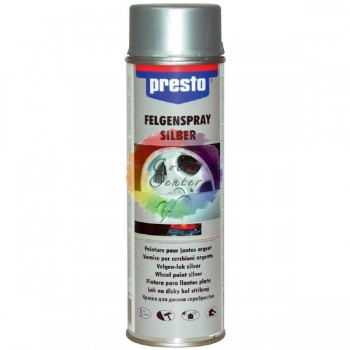 Presto   Краска для дисков серебро 500мл аэрозоль 