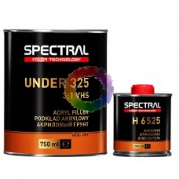 Грунт акриловий SPECTRAL 87241 Under 325 P5 мокрий по мокрому, 3:1 чорний, 0,75 л + Затверджувач Н6525, 0,25 л