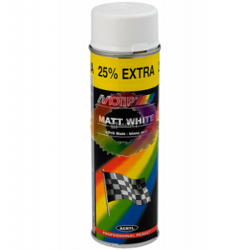  Motip Эмаль аэрозольная акриловая, белая матовая, 500 мл 
