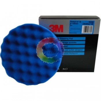 3М 50388 Поролоновый Полировальный Круг Perfect-It рельефный синий, диам. 150мм 
