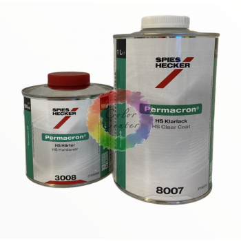  Spies Hecker Лак Permafast HS 8007, 1л + затв. Permafast HS Hardener 3008 normal, 0,5л 