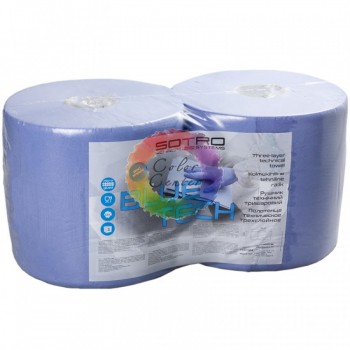  Рушник технічний гофрований тришаровий SOTRO BLUE TECH 