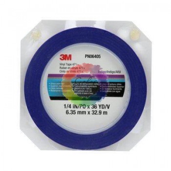 Синя стрічка маскувальна 3M 6405 471 - 6 мм x 33 м