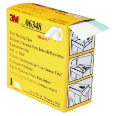 Маскуюча стрічка для ущільнювачів вклеєного скла 3M 06348, козирок 15 мм (50 мм х 10 м)