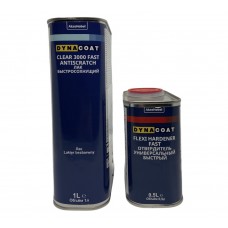 Лак акриловий безбарвний швидкий Dyna HS 3000, 1л + затв. 0,5л fast